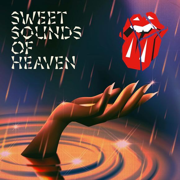 The Rolling Stones Sweet Sounds Of Heaven single cover featuring Gaga and Stevie Wonder

