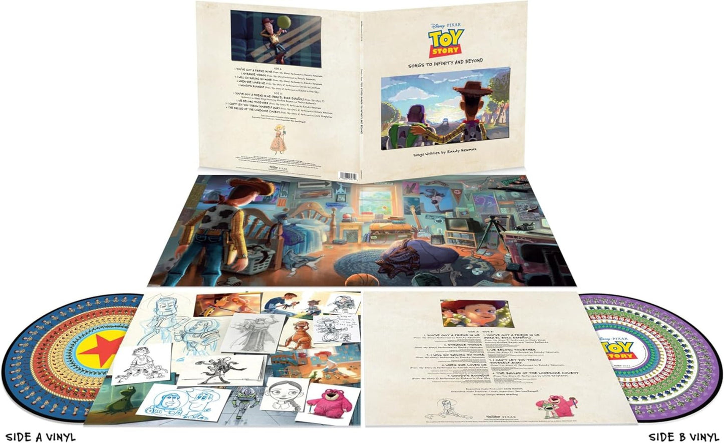 Toy Story zoetrope vinyl collectible with songs from all four Toy Story movies


