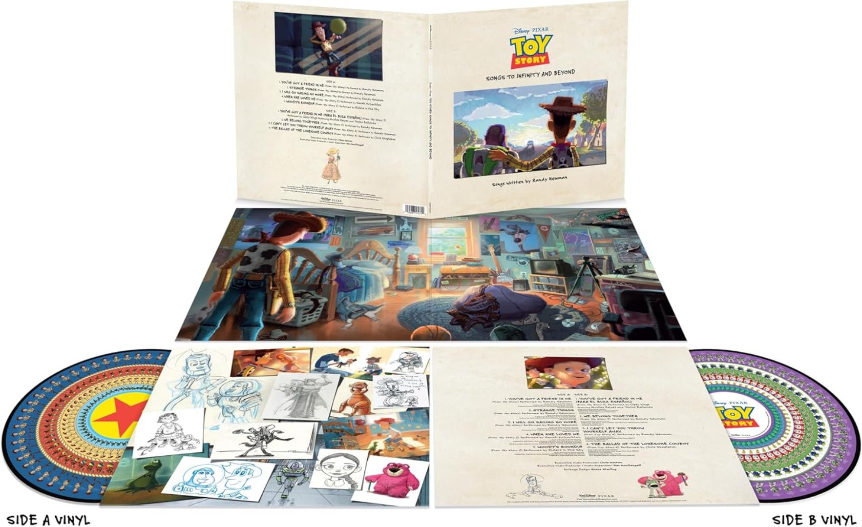 Toy Story zoetrope vinyl collectible with songs from all four Toy Story movies

