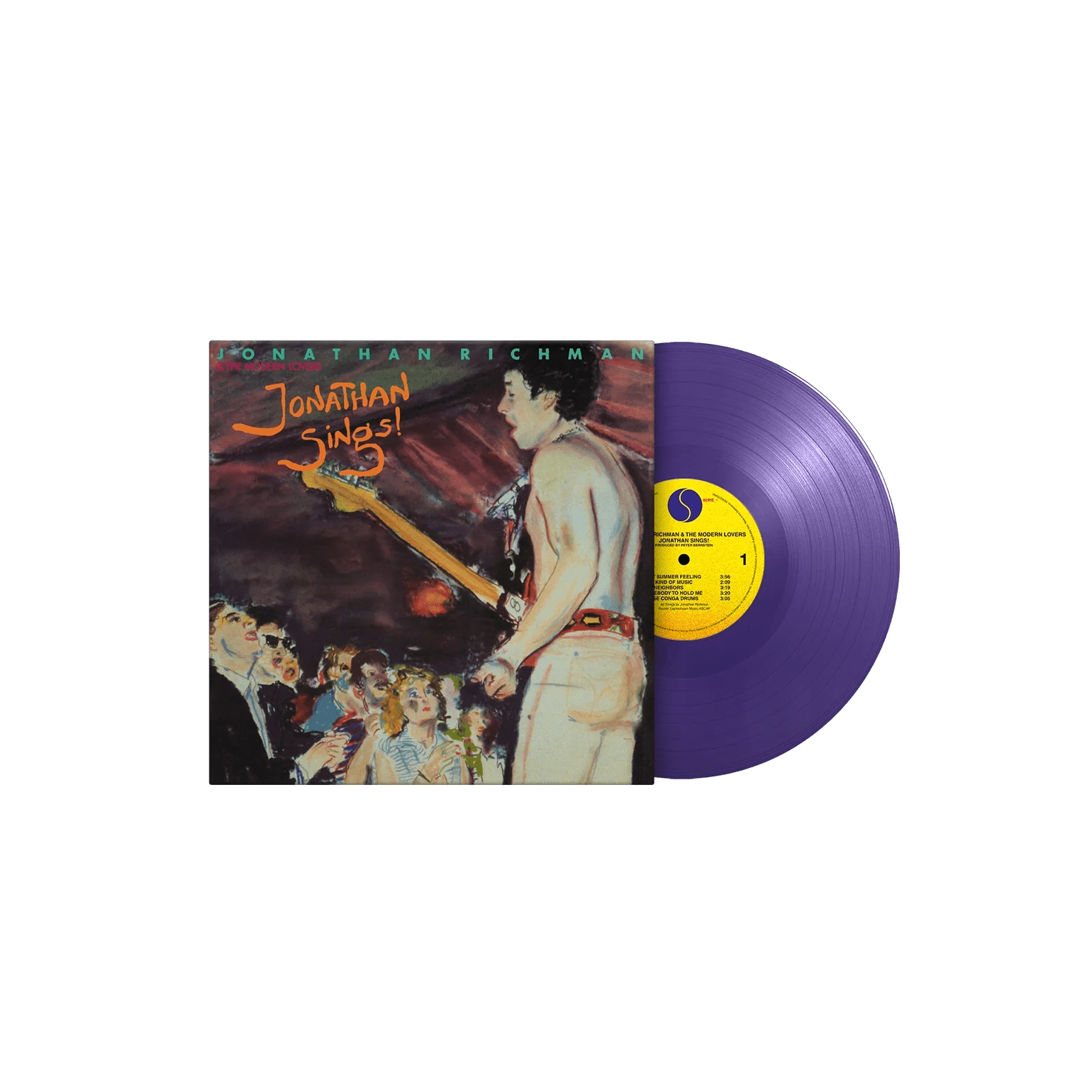 Limited edition purple vinyl of Jonathan Sings!, the sunny 1983 Modern Lovers album