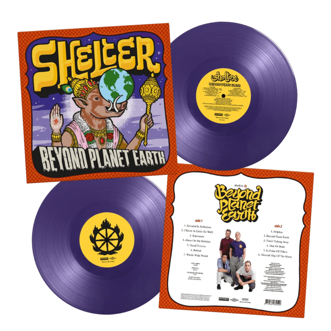 Shelter hardcore album Beyond Planet Earth pressed on purple vinyl