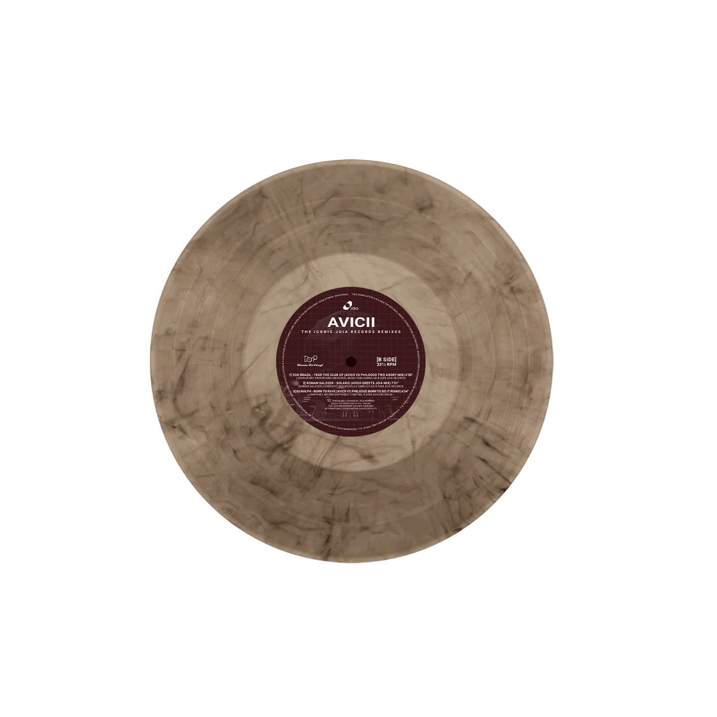 Avicii Joia Records Remixes compilation vinyl album in exclusive smoke edition.