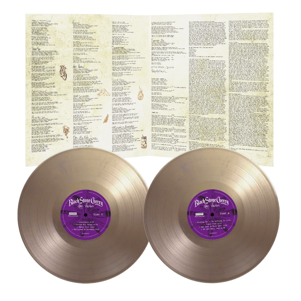Gold and purple marble vinyl edition of Black Stone Cherry’s Magic Mountain 2LP set.