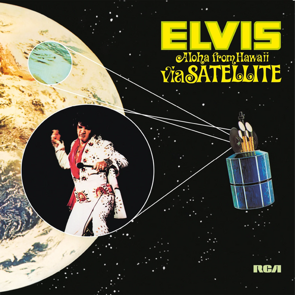 Elvis Presley Aloha From Hawaii Via Satellite 4LP set yellow marbled vinyl with booklet