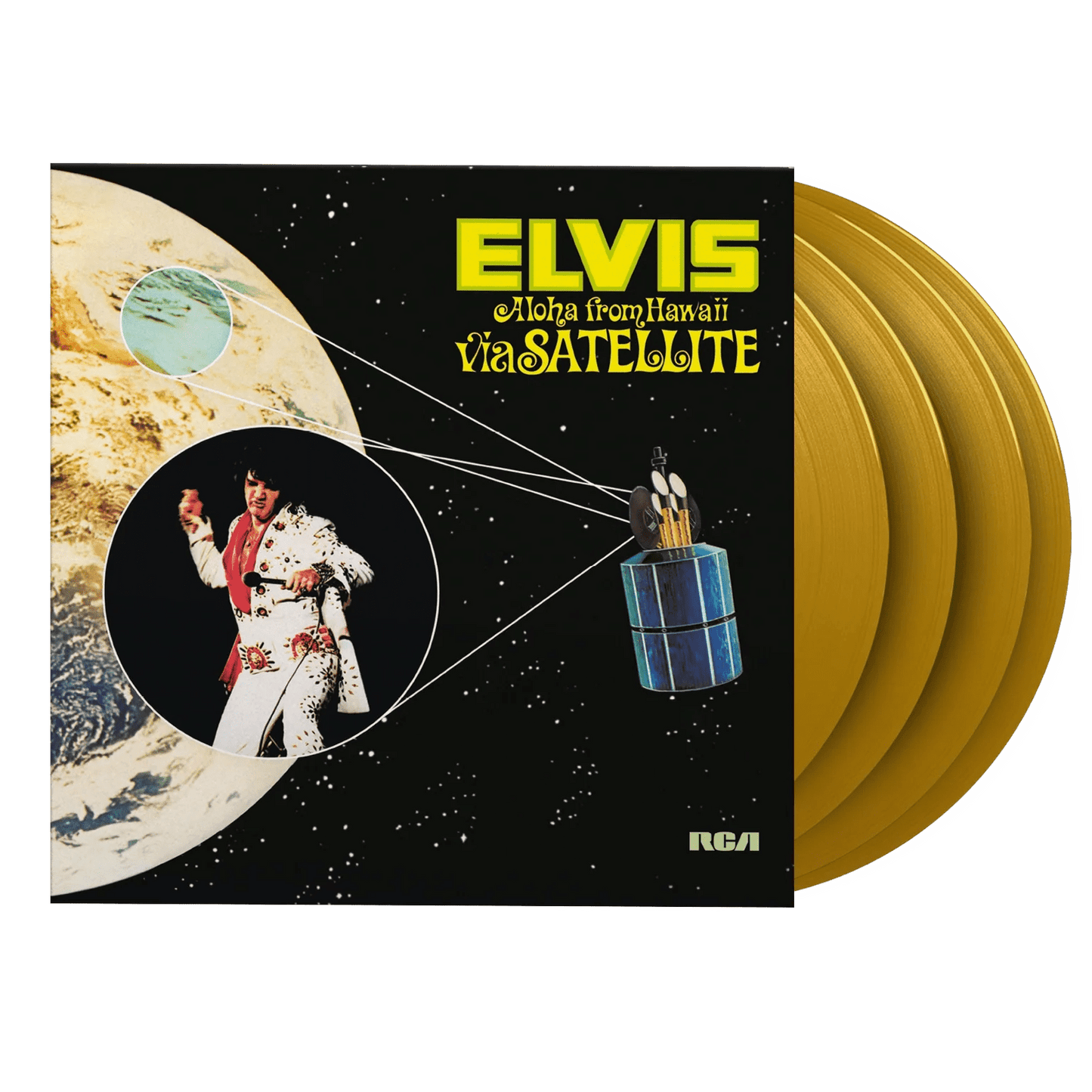 Limited edition 4LP live concert of Elvis Presley with bonus tracks and liner notes