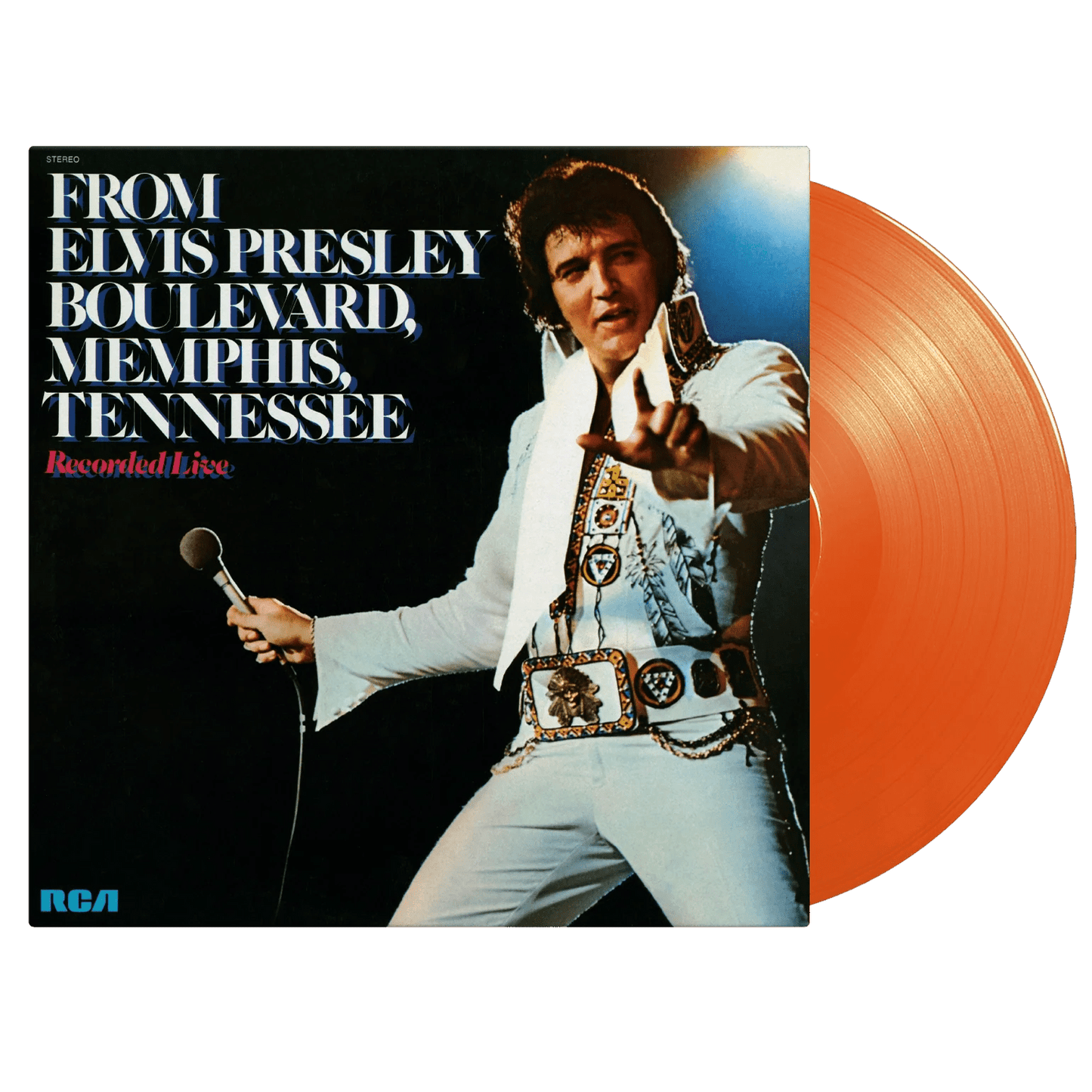 Limited edition orange vinyl of Elvis Presley’s final studio album 1977 release