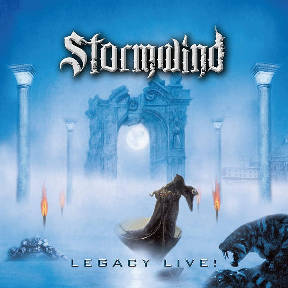 Stormwind Legacy Live! LP on transparent vinyl showcasing live melodic metal performance