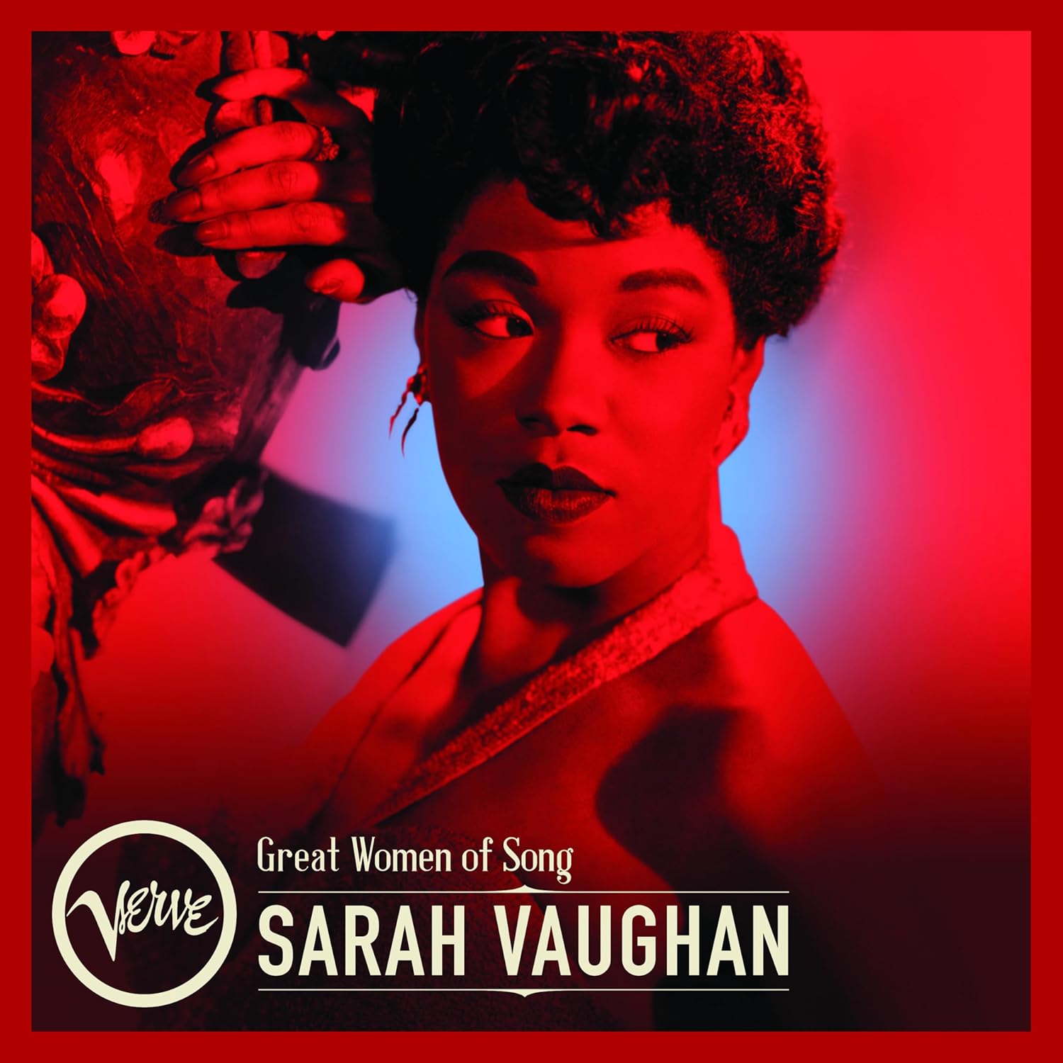 Album cover of Sarah Vaughan – Essential Recordings featuring timeless jazz classics.