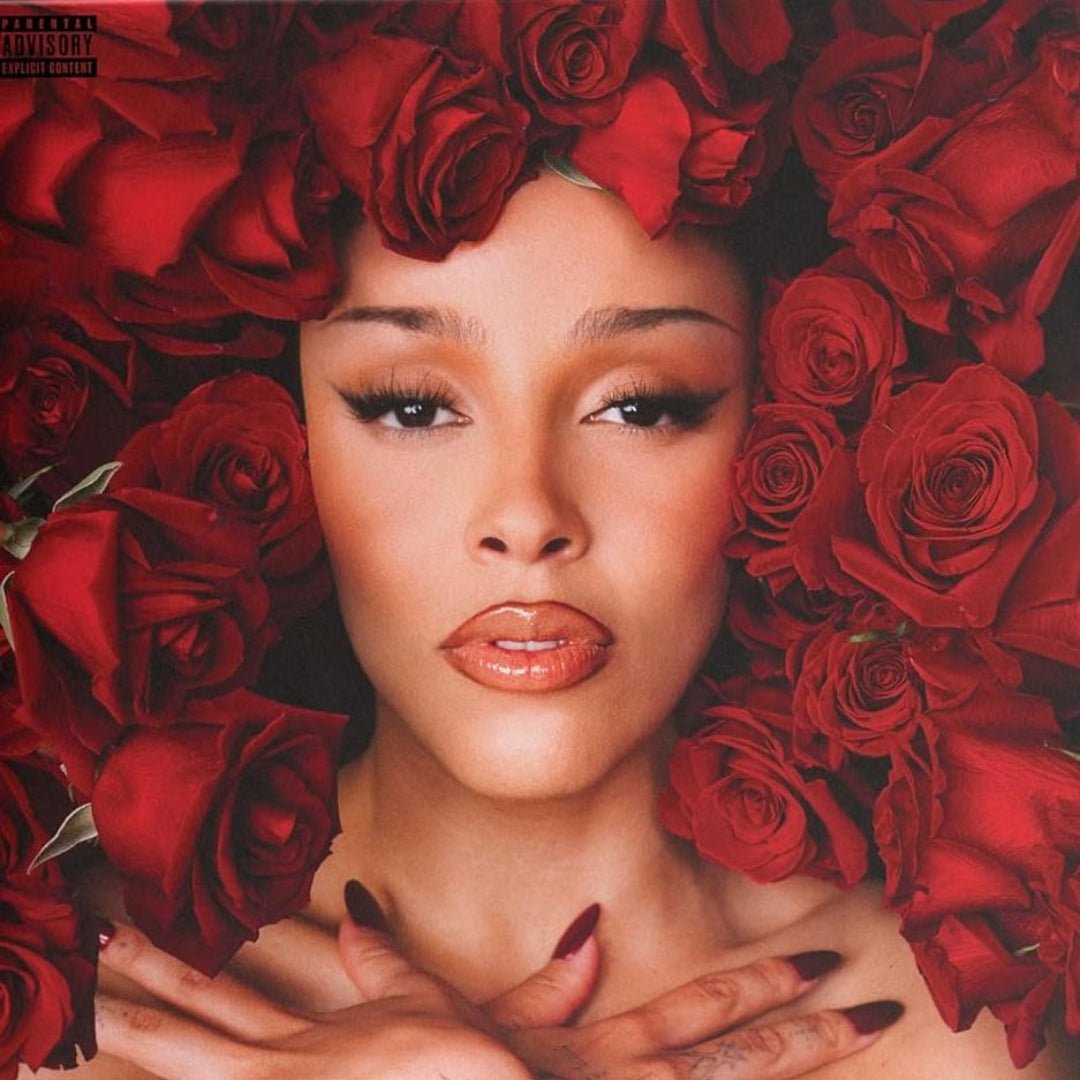Doja Cat Vie album artwork with bold visual theme