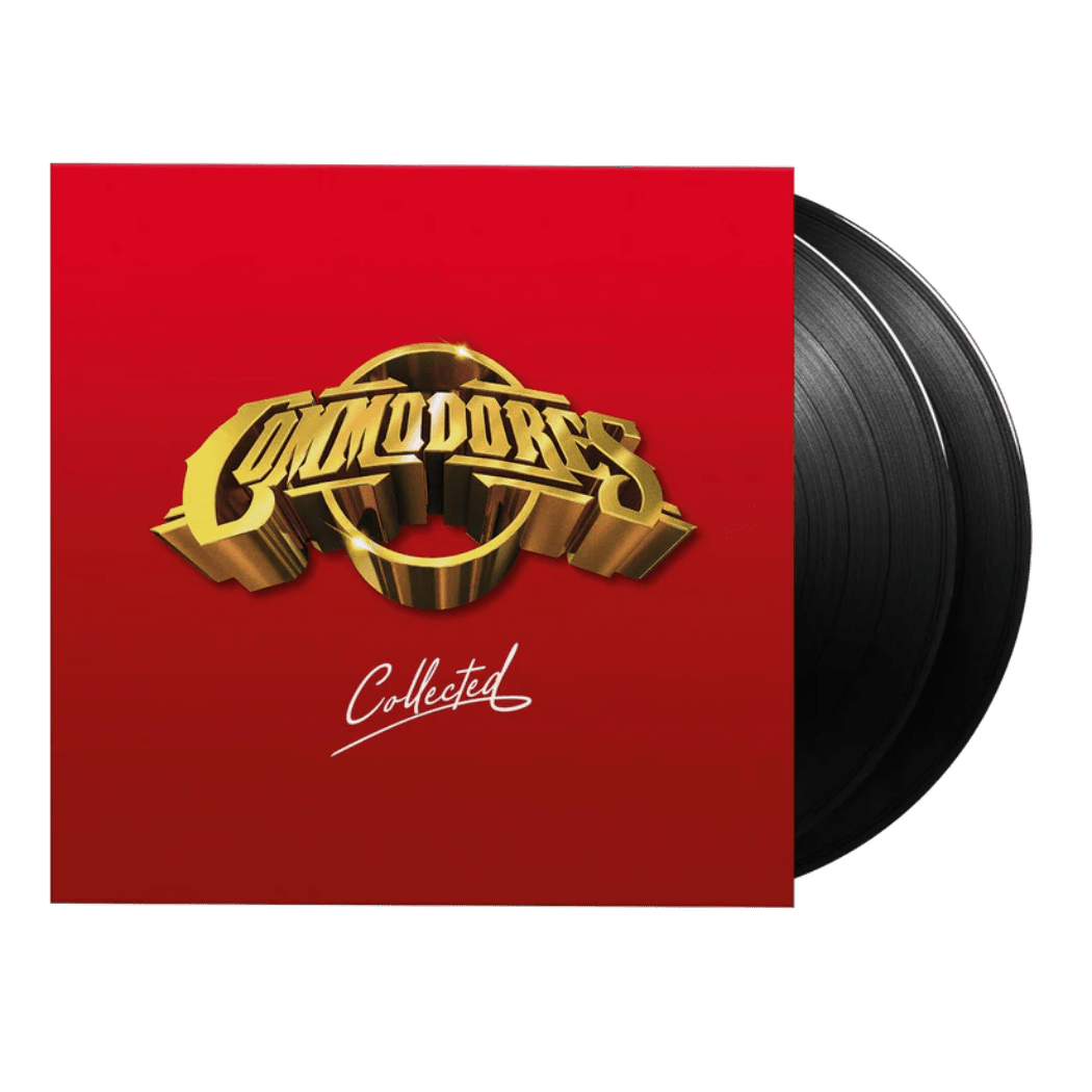 Motown legends The Commodores Collected vinyl release with classic hits.