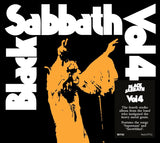 Black Sabbath Vol. 4 album cover with bold colors and psychedelic rock design