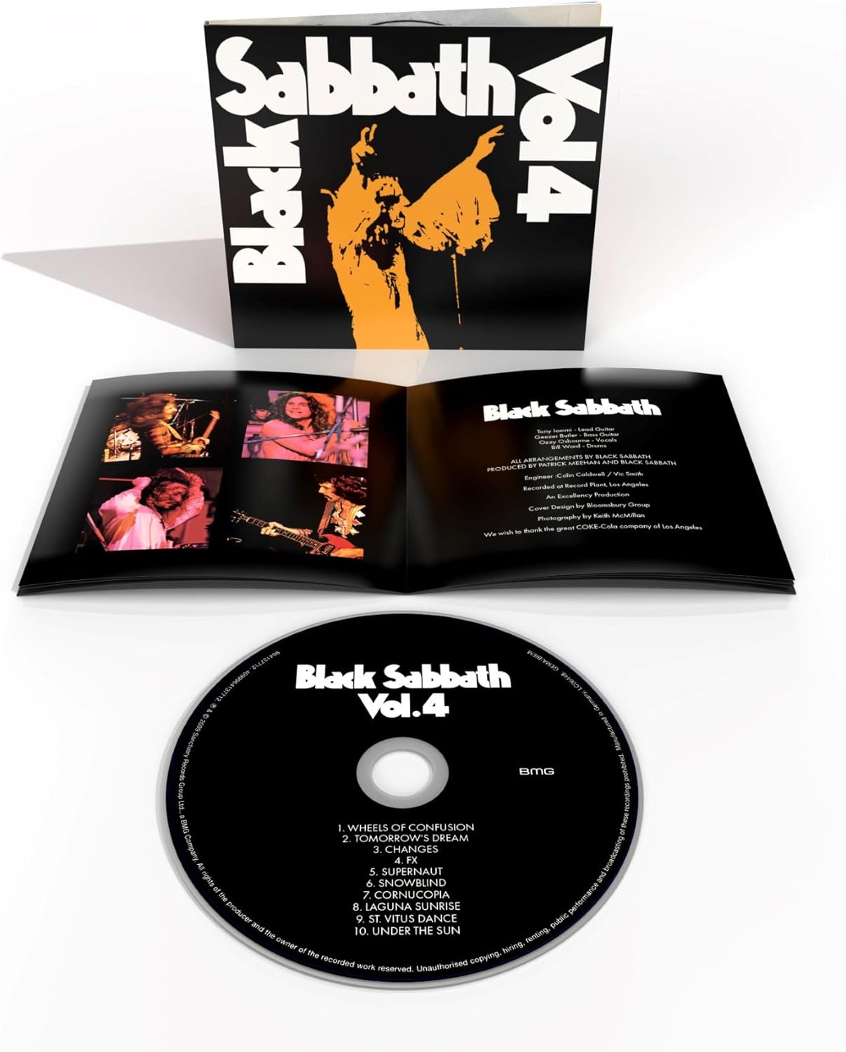 Vinyl reissue of Black Sabbath’s Vol. 4, featuring classic heavy metal anthems