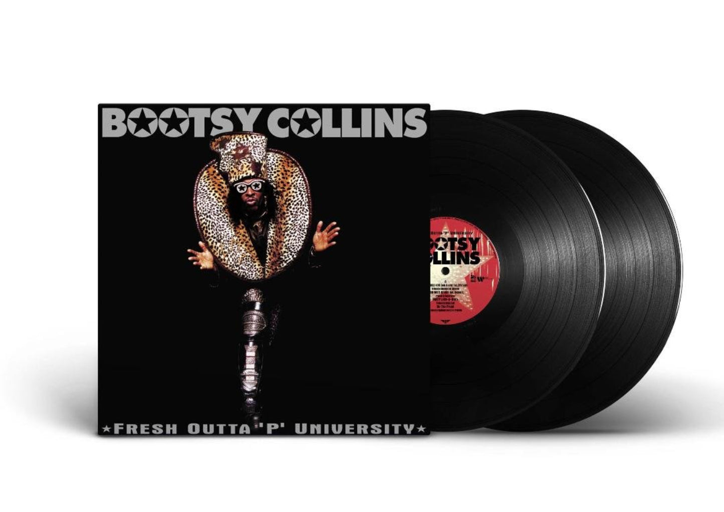 2×180g vinyl edition of Bootsy Collins Fresh Outta 'P' University funk classic
