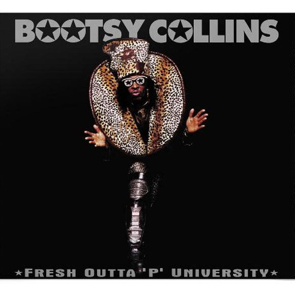CD edition of Bootsy Collins Fresh Outta 'P' University with funky grooves