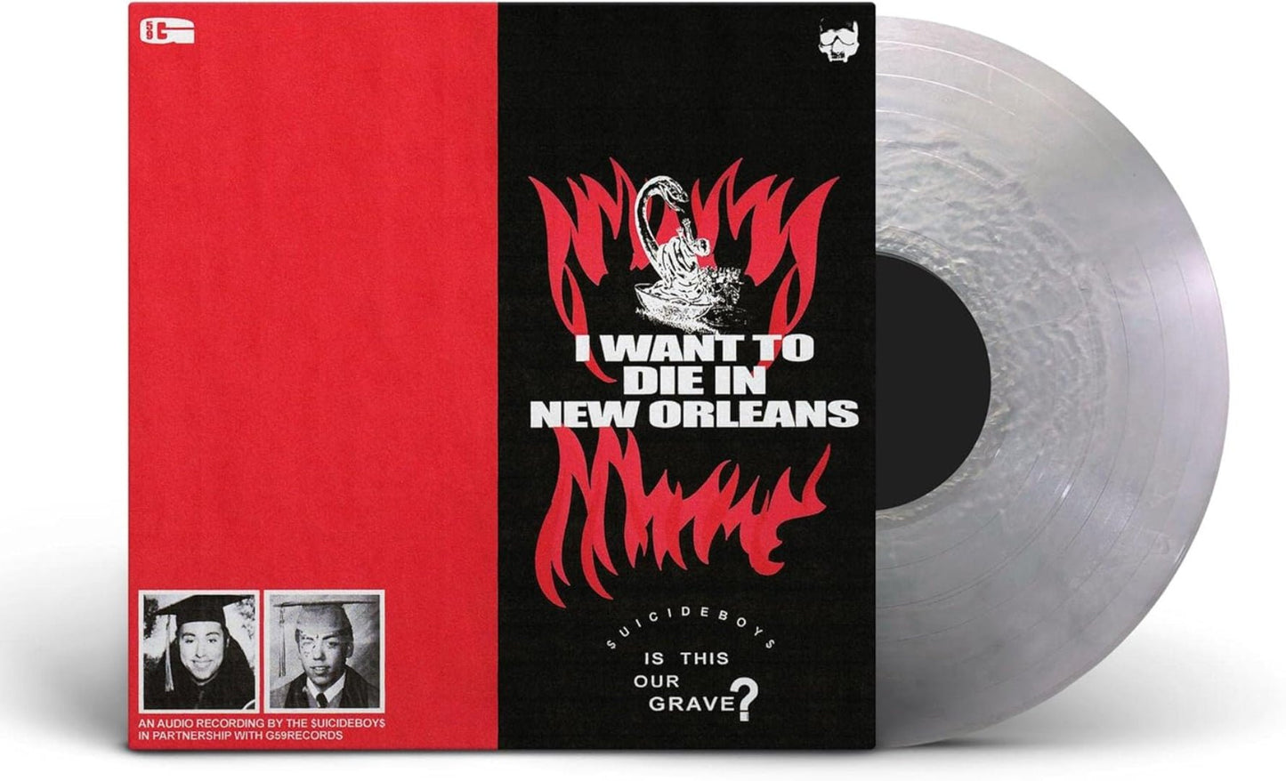 I Want to Die in New Orleans by $uicideboy$, dark hip hop album artwork and design