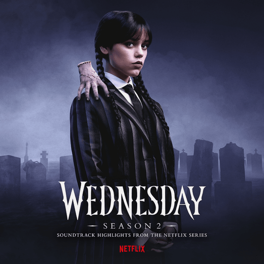 Wednesday Season 2 deluxe purple and black vinyl with poster and inserts