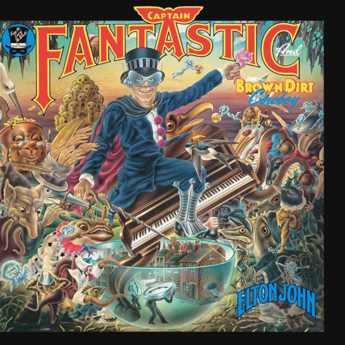 Elton John Captain Fantastic 50th anniversary coloured vinyl with deluxe packaging