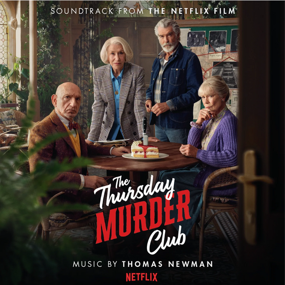 The Thursday Murder Club soundtrack by Thomas Newman on limited edition red vinyl