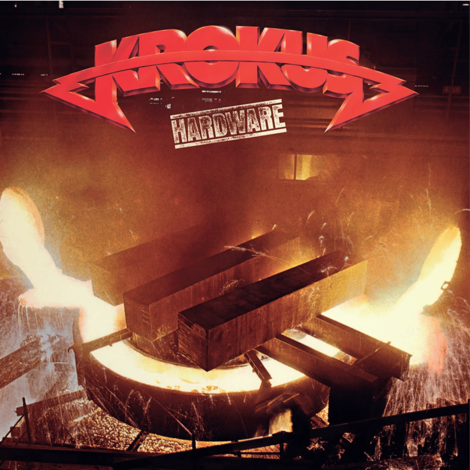 Krokus Hardware 1981 album on limited edition red vinyl numbered to 666 copies