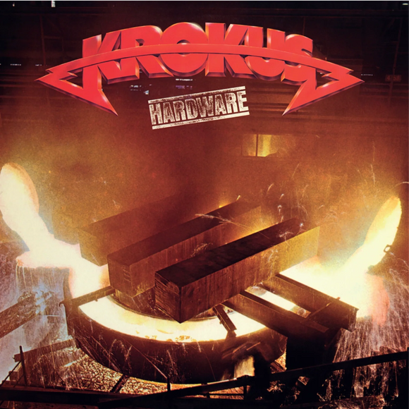 Krokus Hardware 1981 album on limited edition red vinyl numbered to 666 copies