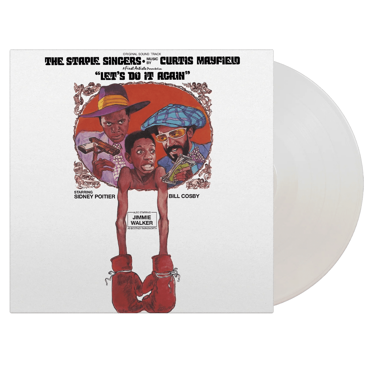 Let’s Do It Again soundtrack by The Staple Singers on 750 copy white vinyl LP