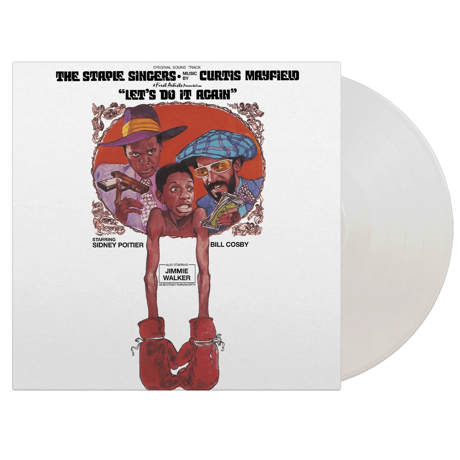 Let’s Do It Again soundtrack by The Staple Singers on 750 copy white vinyl LP
