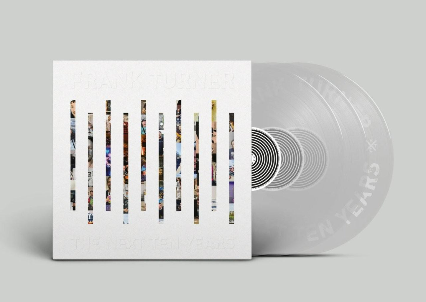 The Next Ten Years 3LP clear vinyl box set by Frank Turner album cover artwork