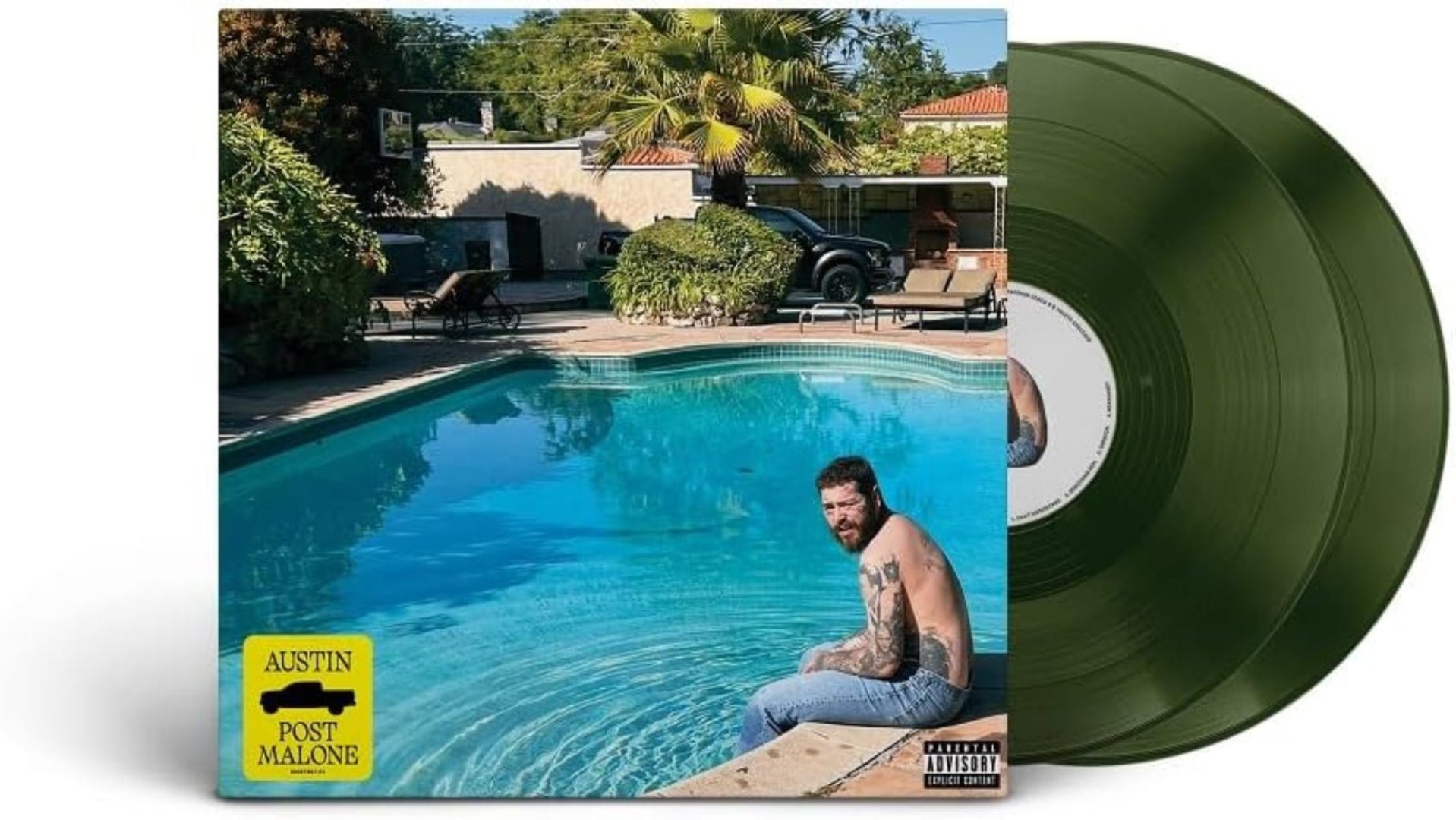 Austin by Post Malone album with acoustic, dance and pop influences on vinyl