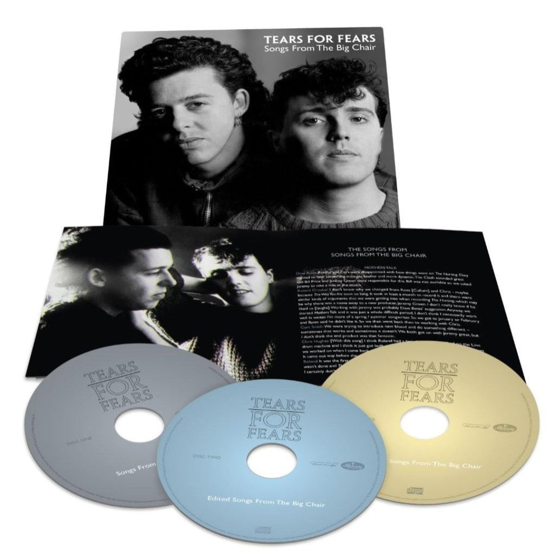 Tears for Fears Songs from the Big Chair album artwork, 40th Anniversary