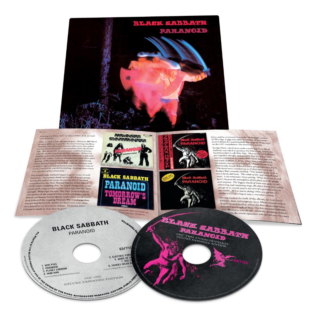 Paranoid expanded reissue featuring alternative versions and instrumentals