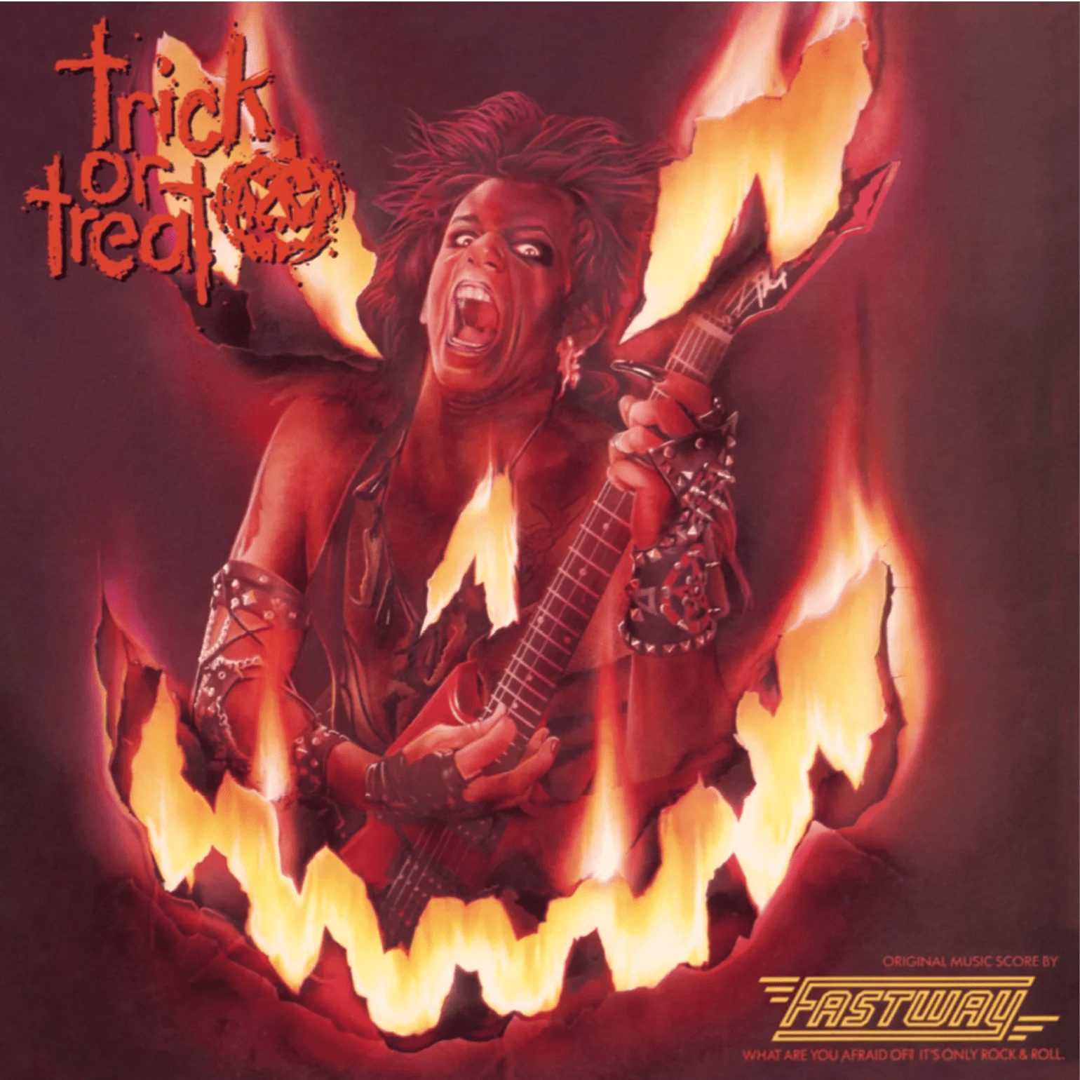 Trick or Treat soundtrack silver vinyl edition with Fastway