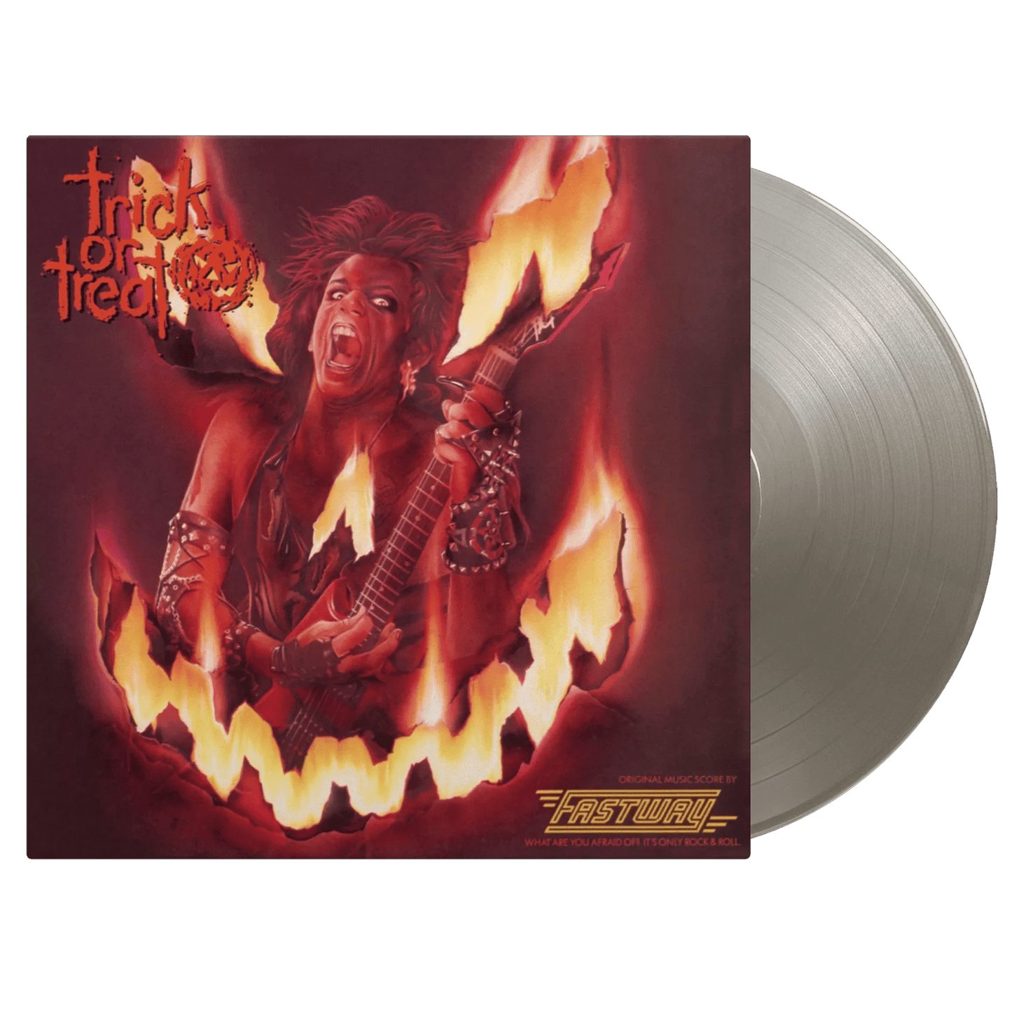 Limited silver vinyl pressing of Trick or Treat 1986 soundtrack