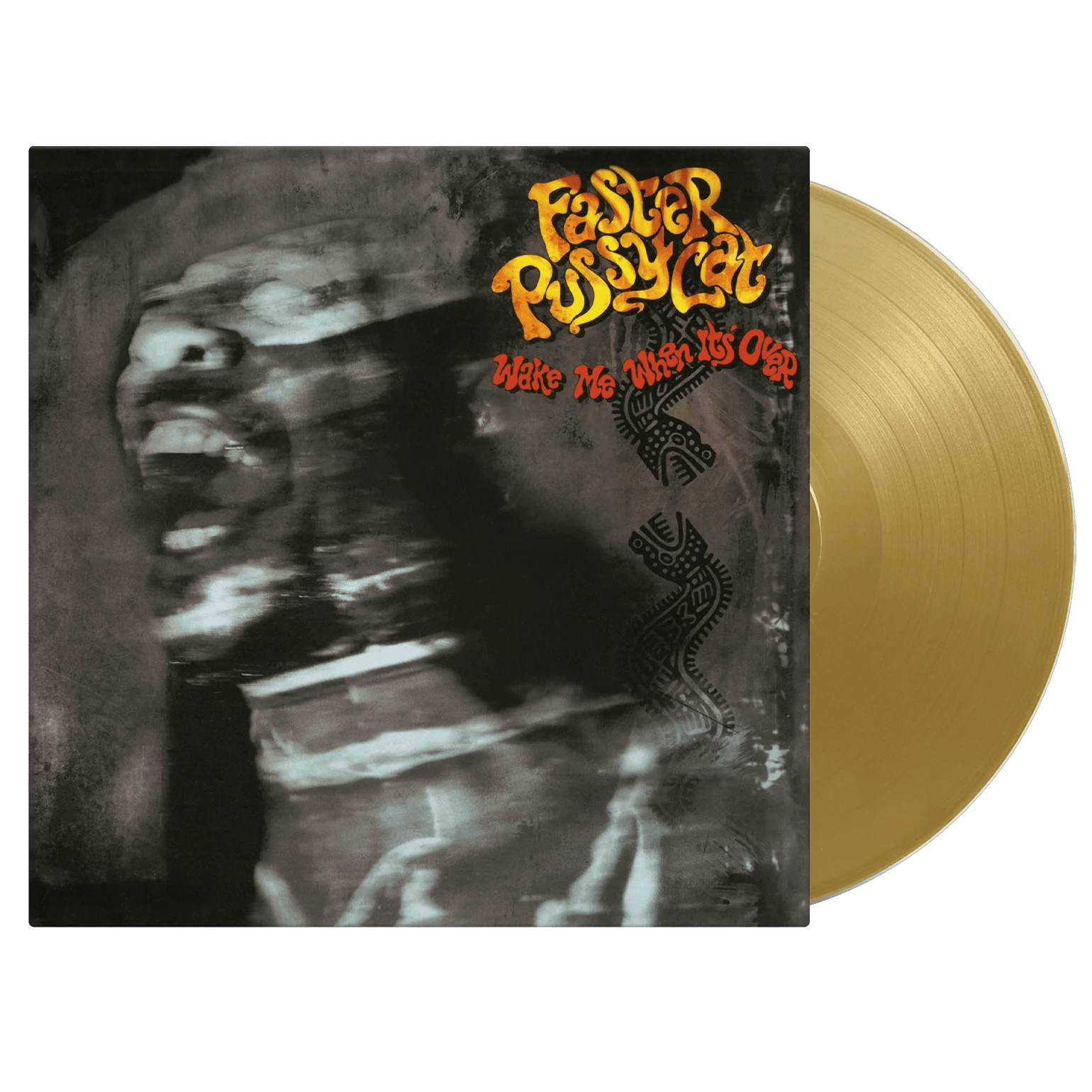 Wake Me When It’s Over album by Faster Pussycat collectible gold vinyl
