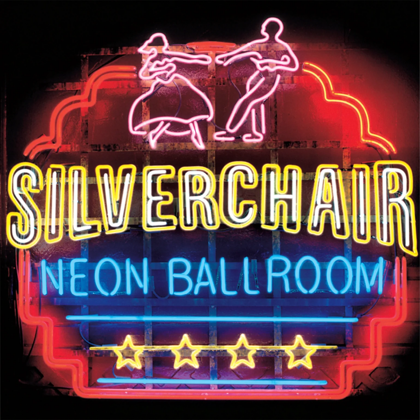 Silverchair Neon Ballroom album cover artwork showing dark, haunting design and insert