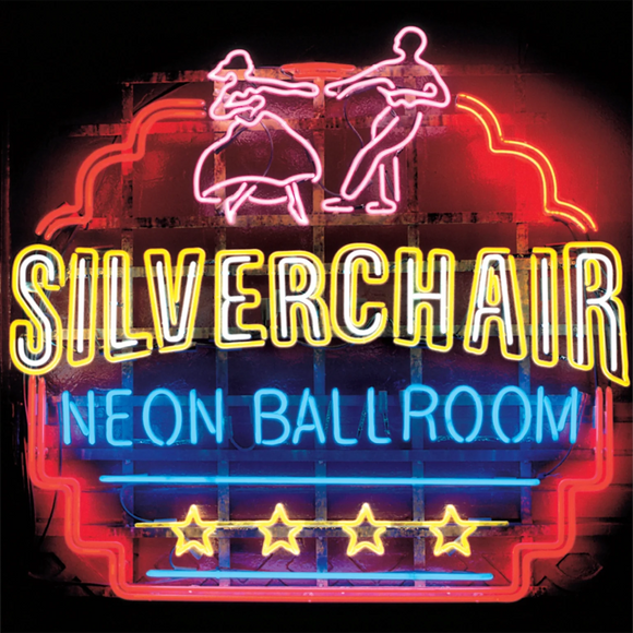 Silverchair Neon Ballroom album cover artwork showing dark, haunting design and insert