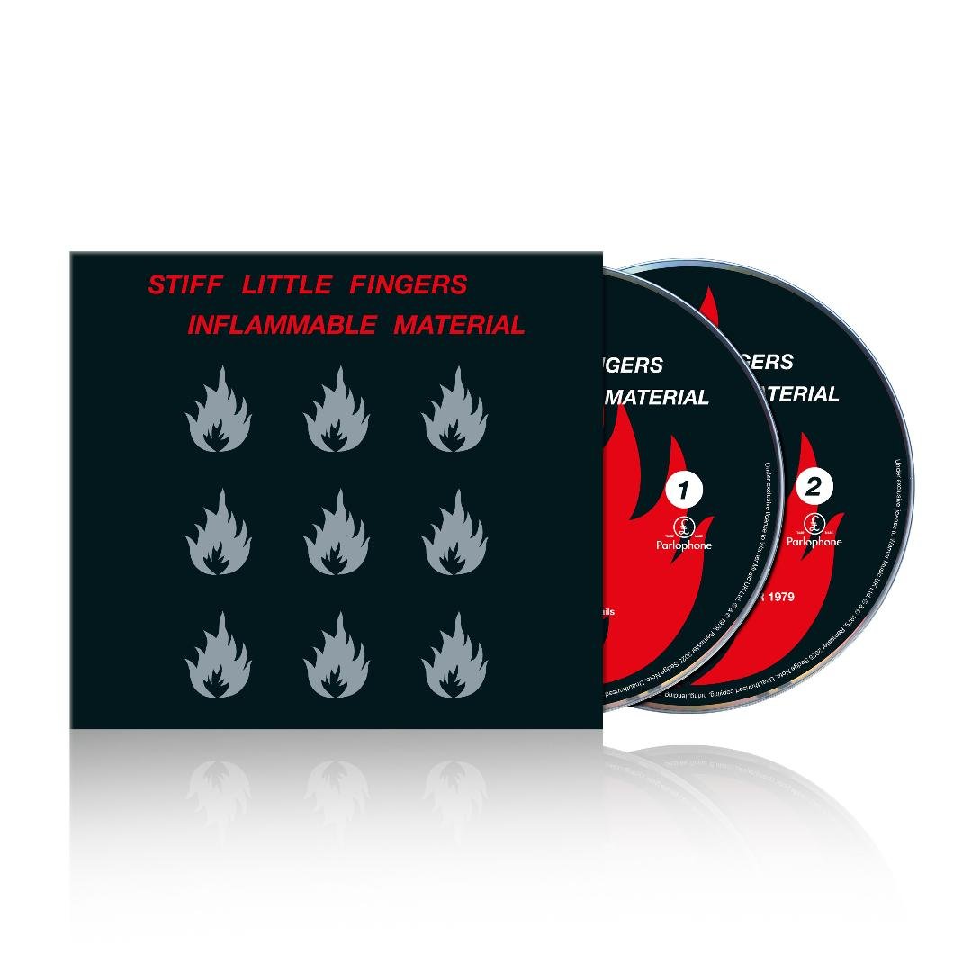 Double CD of Inflammable Material by Stiff Little Fingers featuring Troon 1979 performance