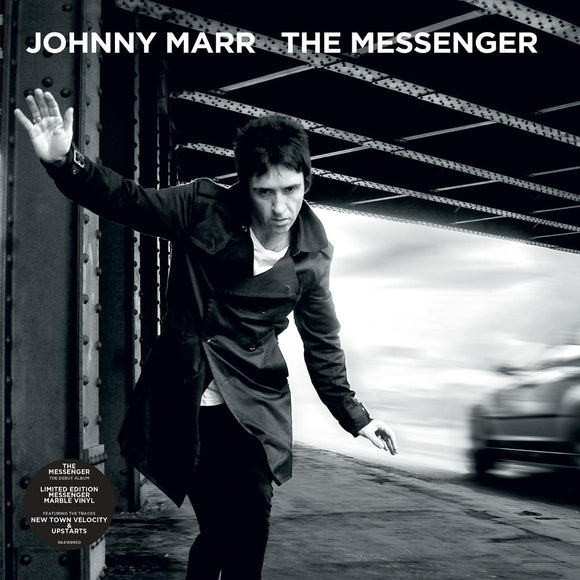 Johnny Marr The Messenger messenger marble vinyl LP album cover artwork