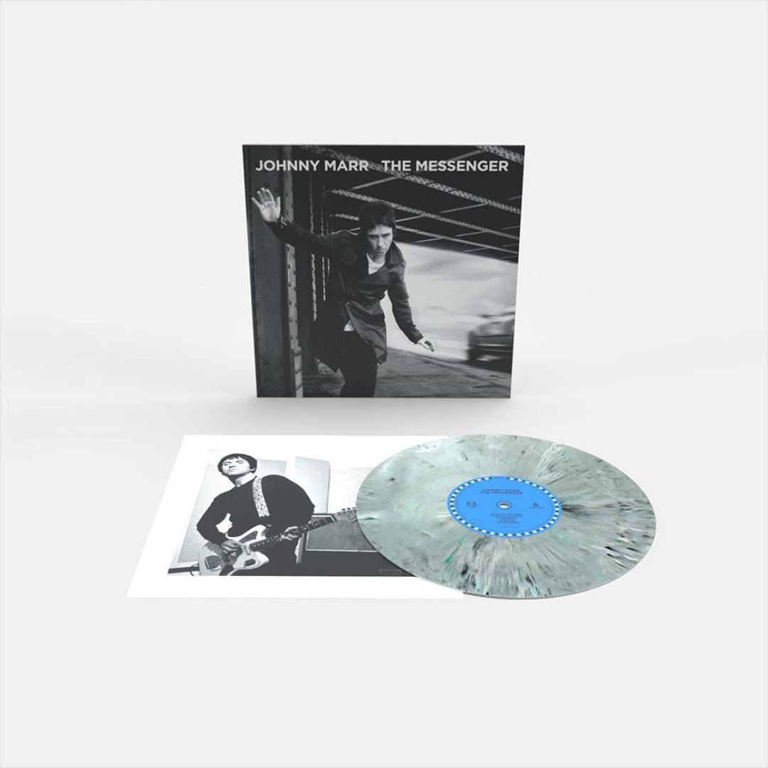 Limited edition messenger marble vinyl LP of Johnny Marr’s The Messenger