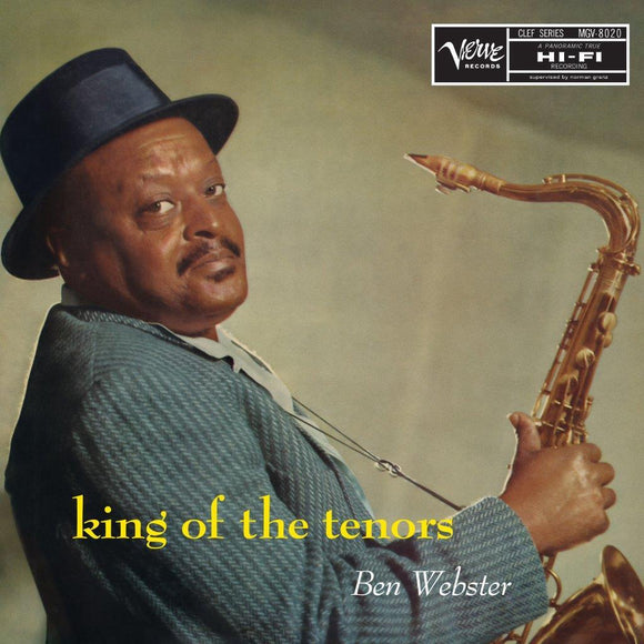 Ben Webster King of the Tenors 1957 jazz vinyl LP album cover artwork