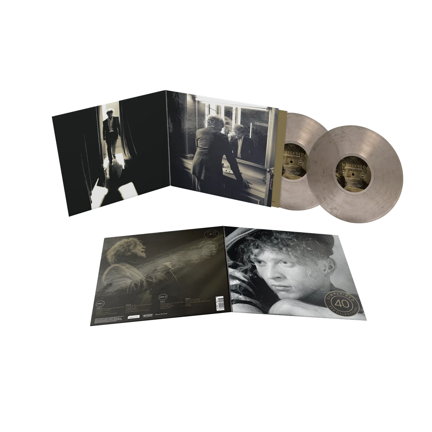 Simply Red Recollections double LP crystal clear vinyl edition