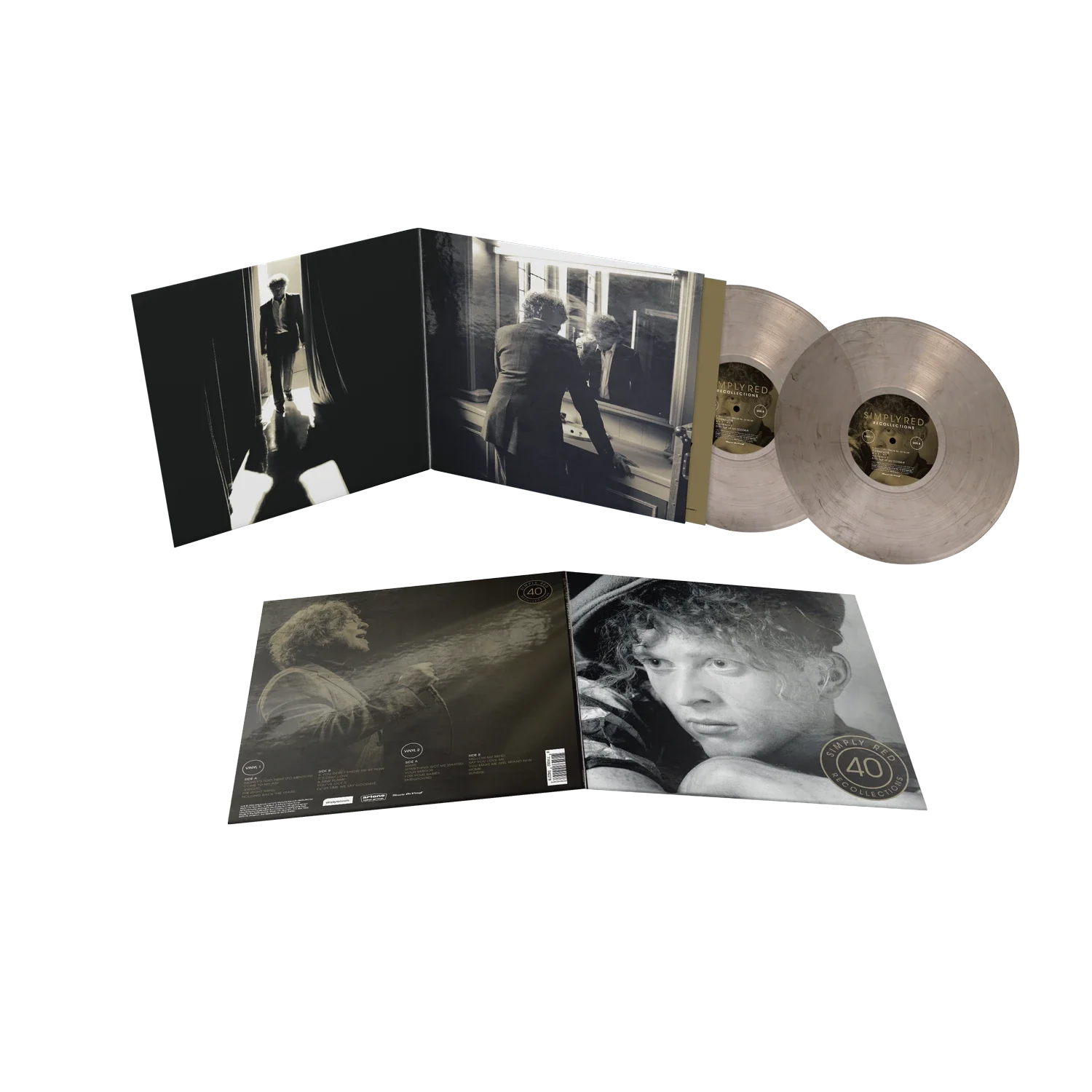 Simply Red Recollections double LP crystal clear vinyl edition