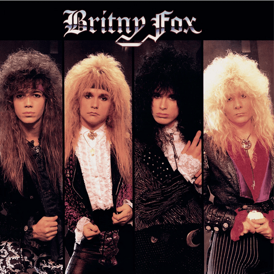 Britny Fox debut LP limited edition blue vinyl 750 copies with insert