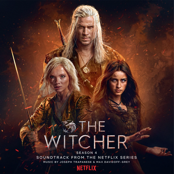 The Witcher Season 4 Soundtrack LP Orange and Black Marbled Vinyl Edition