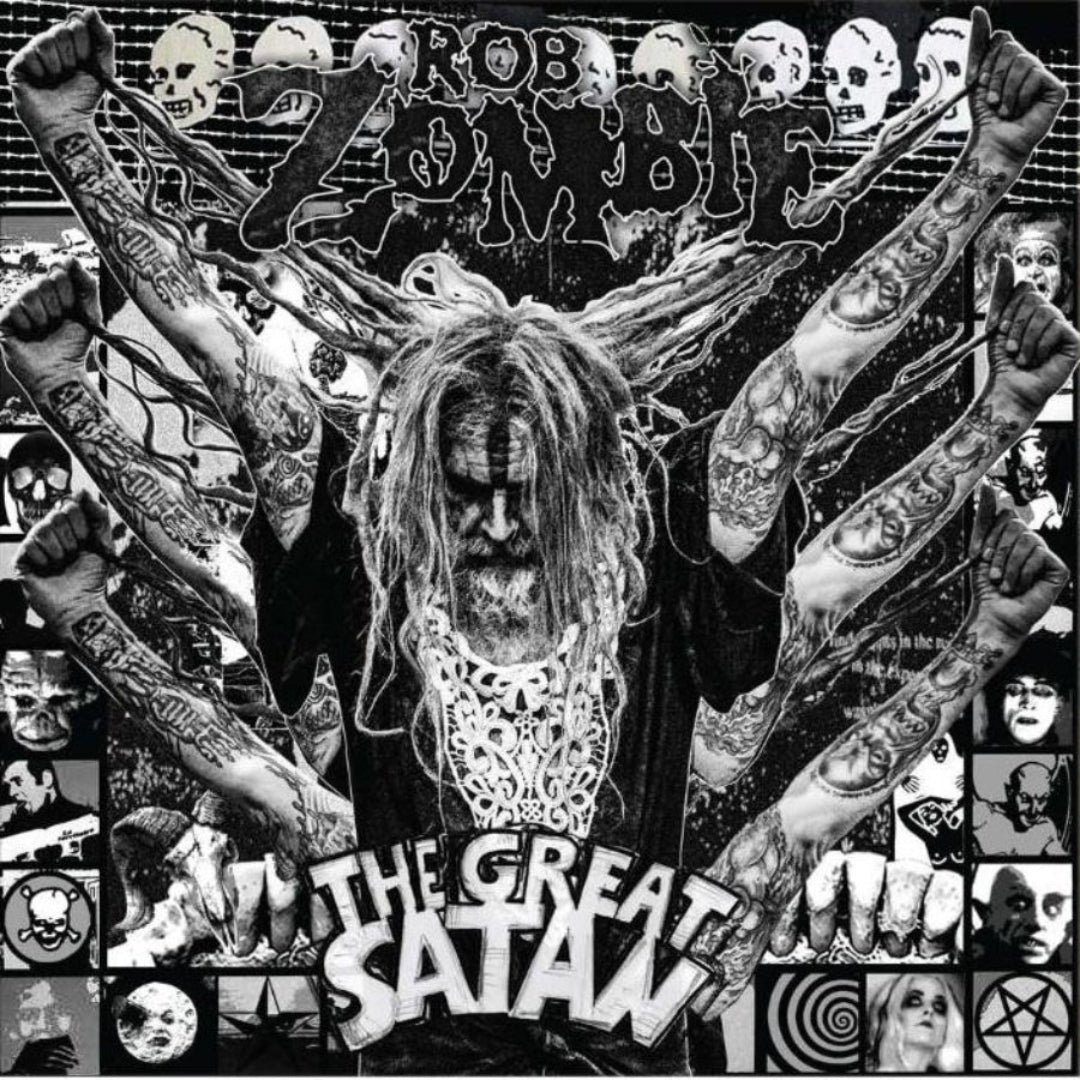 Rob Zombie The Great Satan album cover featuring dark horror-inspired artwork