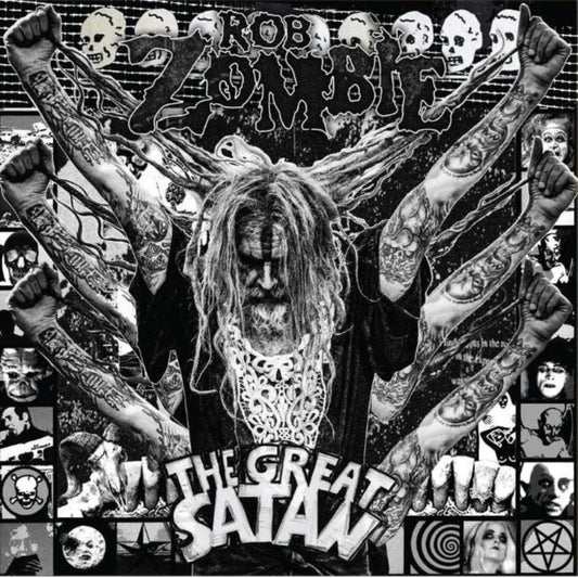 Rob Zombie The Great Satan album cover featuring dark horror-inspired artwork