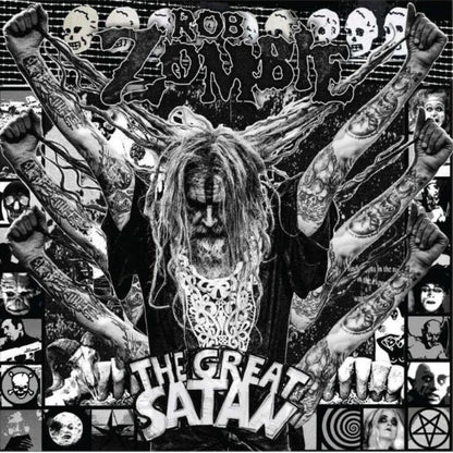 Rob Zombie 2026 album The Great Satan artwork with demonic themed visuals