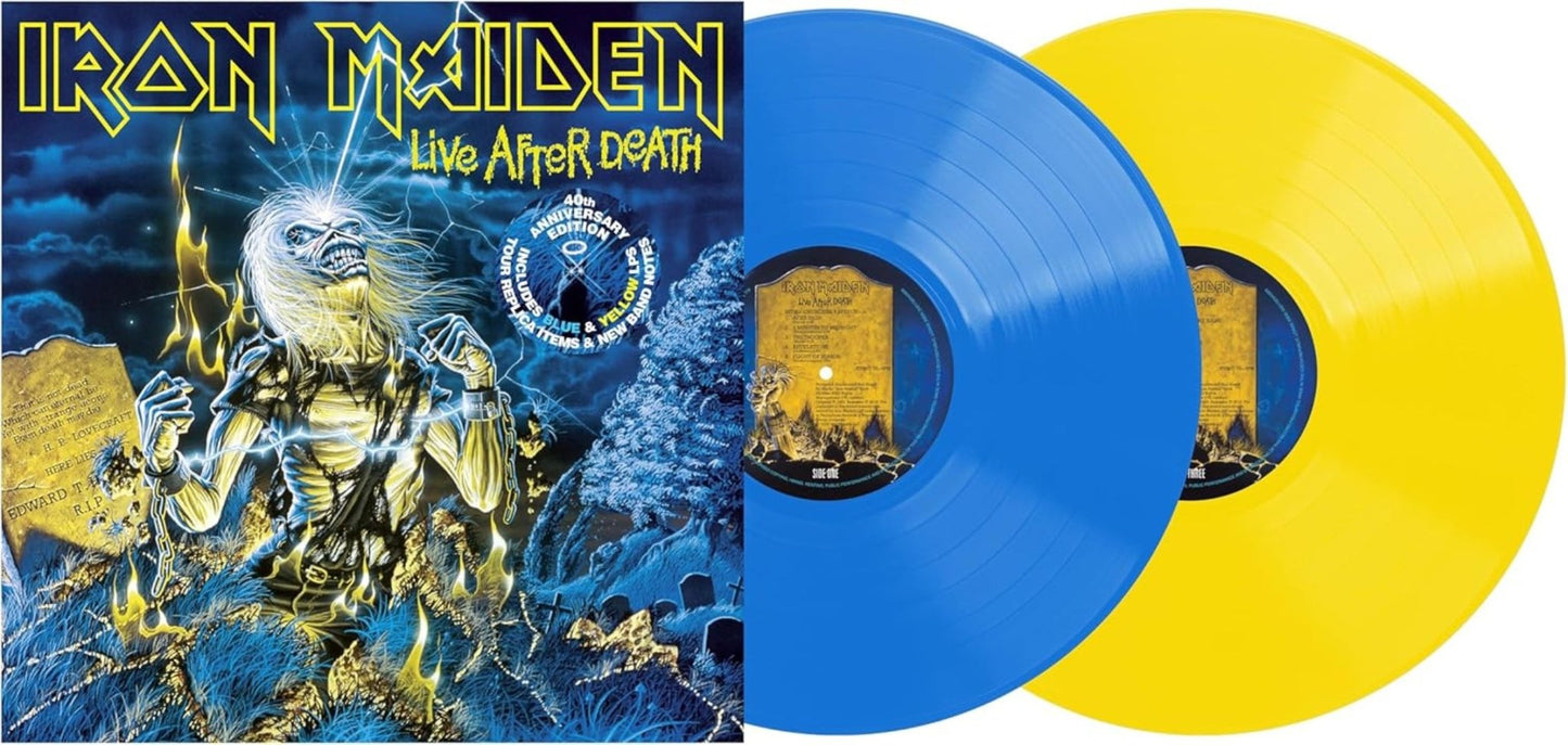 Live After Death gatefold sleeve featuring original Derek Riggs artwork.