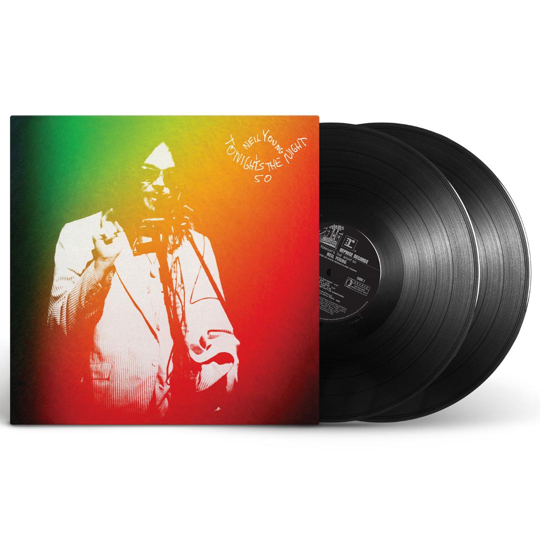 Neil Young Tonight’s The Night 50th Anniversary Deluxe vinyl cover