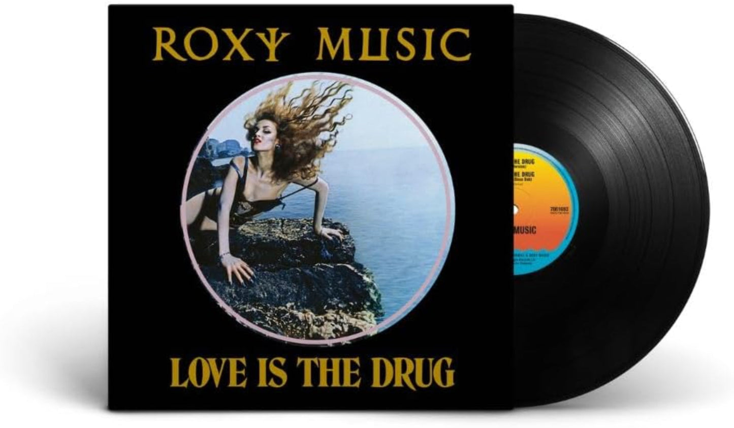 Collectible vinyl of Love Is the Drug by Roxy Music featuring Sultanesque b-side