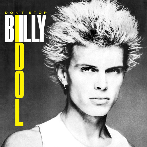 Billy Idol Don’t Stop LP album cover featuring punk-rock era artwork